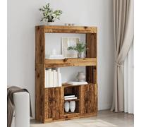 VidaXL Buffet haut vieux bois 92x33x140 cm bois d'ingénierie