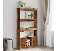 vidaXL Buffet haut vieux bois 92x33x180 cm