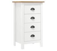 vidaXL Buffet Hill Blanc 46x35x80 cm Bois de pin solide 288914