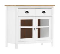 vidaXL Buffet Hill - Blanc - Bois de pin solide 90x40x80 cm - 288942