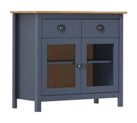 VidaXL Buffet Hill - Gris - 90 x 40 x 80 cm