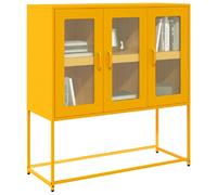 vidaXL Buffet Jaune moutarde - 100.5x39x107 cm