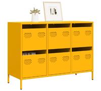 vidaXL Buffet - Jaune moutarde