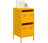 vidaXL Buffet jaune moutarde 35x39x73,5 cm acier laminé à froid 851397 Jaune G