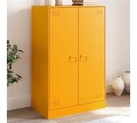 Buffet jaune moutarde 67x39x107 cm acier