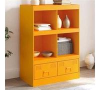 vidaXL Buffet haut 841802 Jaune moutarde 67x39x95 cm Acier