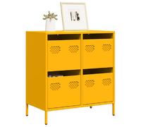 vidaXL Buffet jaune moutarde 68x39x73,5 cm