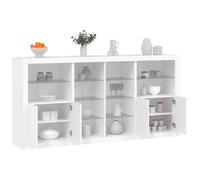 vidaXL Buffet LED - Blanc