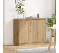 vidaXL Buffet LED Chêne artisanal 90 x 32 x 75 cm Bois d'ingénierie 869681