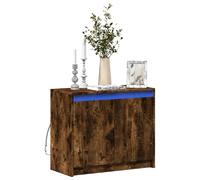vidaXL Buffet LED - Chêne fumé