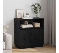 vidaXL Buffet LED Chêne noir 71 x 34,5 x 75 cm Bois d'ingénierie 869651