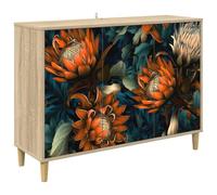 vidaXL Buffet LOCHEM Sonoma 102 x 33 x 75 cm Bois d'ingénierie, Buffet rectangulaire Moderne, Meuble de Rangement Tendance pour Salon et Salle à Manger, Solution Pratique pour la Maison
