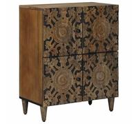 vidaXL Buffet Marron 60 x 33,5 x 75 cm Bois de Mangue Massif
