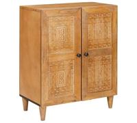 vidaXL Buffet Marron Clair 60 x 33 x 75 cm Bois de manguier Massif