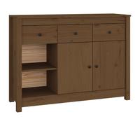 vidaXL Buffet Marron miel 100x35x74 cm Bois massif de pin