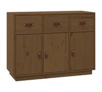 vidaXL Buffet Marron miel 100x40x75 cm Bois massif de pin