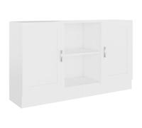 vidaXL Buffet, Meuble de Rangement avec Compartiment, Armoire de Rangement, Organisateur Salon Salle de Séjour Intérieur, Blanc Bois d’Ingénierie