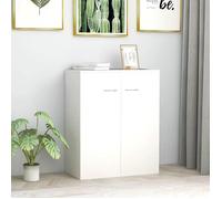 vidaXL Buffet, Meuble de Rangement avec Porte, Armoire de Rangement, Organisateur Salon Salle de Séjour Intérieur, Blanc 800729