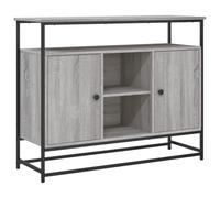 vidaXL Buffet Sonoma gris – Bois d'ingénierie 100x35x80 cm avec porte