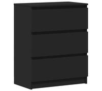 vidaXL Buffet, Meuble de Rangement avec Tiroir, Armoire de Rangement, Organisateur Salon Salle de Séjour Intérieur, Noir Bois d’Ingénierie