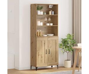 Vidaxl Buffet Montage Mural 2 Pcs Chêne Artisanal Bois D'ingénierie