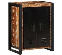 vidaXL Buffet multicolore bois massif de récupération 55x35x70 cm