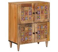 vidaXL Buffet Naturel 60 x 33,5 x 75 cm Bois de mangue massif