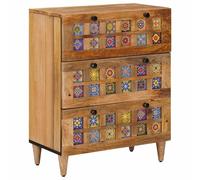 vidaXL Buffet Naturel 60 x 33 x 75 cm Bois de mangue massif