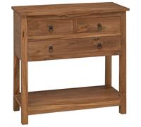 vidaXL Buffet Naturel 79 x 35 x 80 cm Bois de Teck Massif,