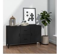 vidaXL Buffet Bois d'ingénierie 100x36x60 cm Noir