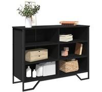 vidaXL Buffet Noir 101x35,5x74,5 cm Bois d'ingénierie