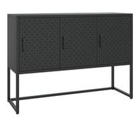 vidaXL Buffet Noir 105x35x75 cm Acier Noir G