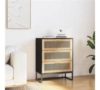 Buffet noir 60x30x75 cm bois d'ingénierie352113