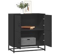 vidaXL Buffet noir 68x35x76 cm bois d'ingénierie