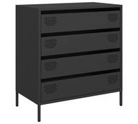 vidaXL Buffet 68x39x73,5 cm Acier laminé à froid Noir