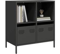 vidaXL Buffet acier laminé à froid 68x39x73,5 cm Noir