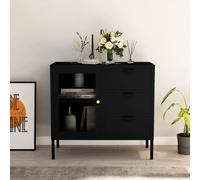 vidaXL Buffet - Noir - 70 cm