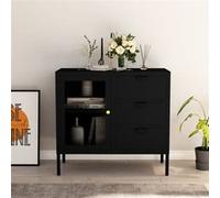 vidaXL Buffet - Noir - 70 cm
