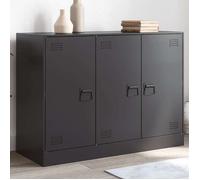vidaXL Buffet 841721 – Noir, acier, 99x39x73 cm