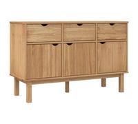 Vidaxl Buffet Otta 114x43x73,5 Cm Bois Massif De Pin Multicolore