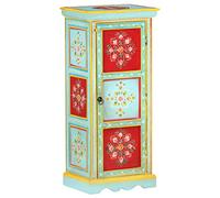 vidaXL Buffet peint à la main 323536 Bois de manguier solide 40x30x90 cm Multicolore