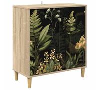 vidaXL Buffet RHENEN Sonoma 69 x 33 x 75 cm Bois d'ingénierie, Buffet rectangulaire Moderne, Grand Espace de Rangement pour Salon et Salle à Manger, Meuble Tendance pour la Maison