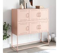 vidaXL Buffet rose 100,5x39x107 cm