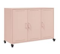 vidaXL Buffet rose 100,5x39x72 cm acier 846681