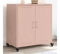 vidaXL Buffet Armoire avec porte rose 68,5 x 39 x 72 cm