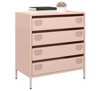 vidaXL Buffet 68x39x73,5 cm acier laminé à froid, rose