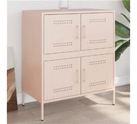 vidaXL Buffet rose - Acier
