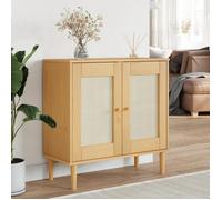 vidaXL Buffet SENJA aspect rotin marron 80x35x80 cm bois massif de pin 358031