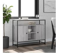 vidaXL Buffet sonoma gris 100x35x80 cm bois d'ingénierie 835542