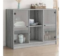 vidaXL Buffet sonoma gris 102 x 37 x 75,5 cm bois d'ingénierie
